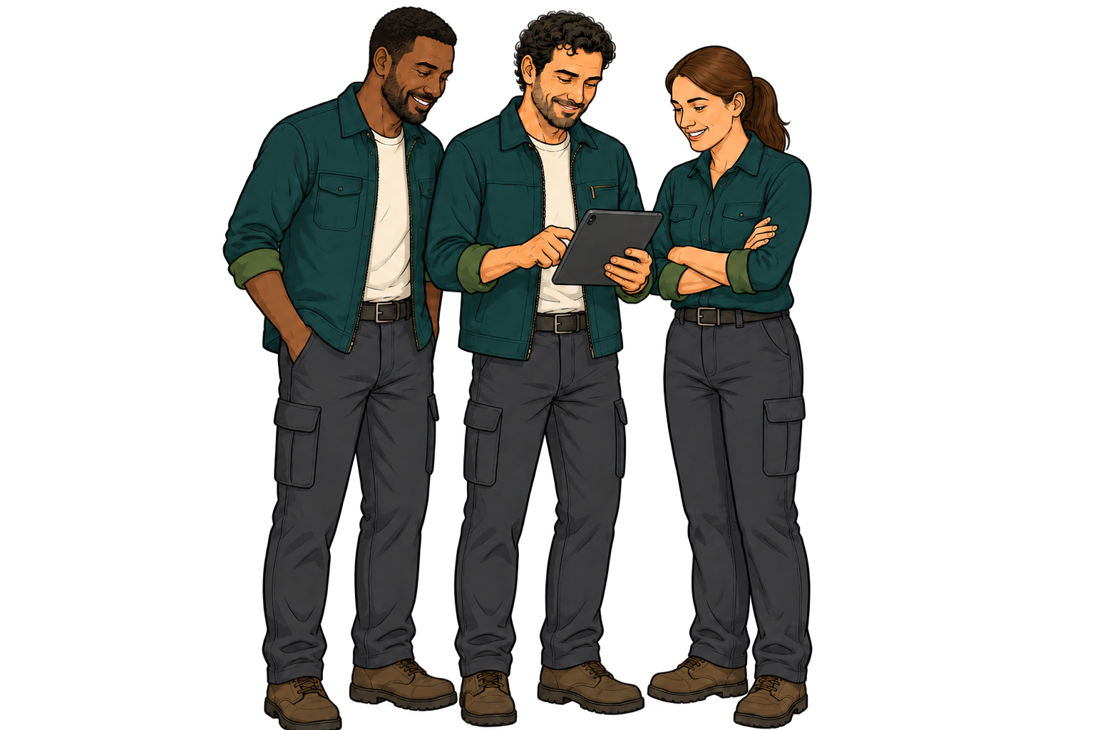 Der Vulstrix Handwerker mit seinem Team